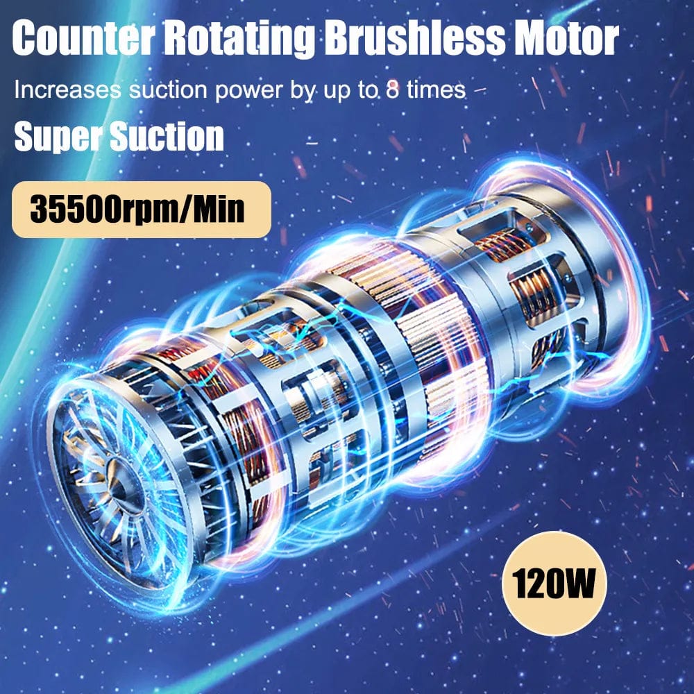 Azura | Car Vacuum Cleaner - Powerful and Compact Car Vac for Quick Cleaning