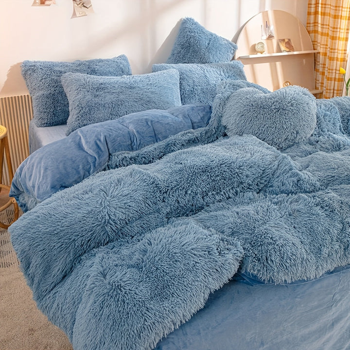 BowLift | Three-Piece Velvet Bedding Set with Velvet Finish