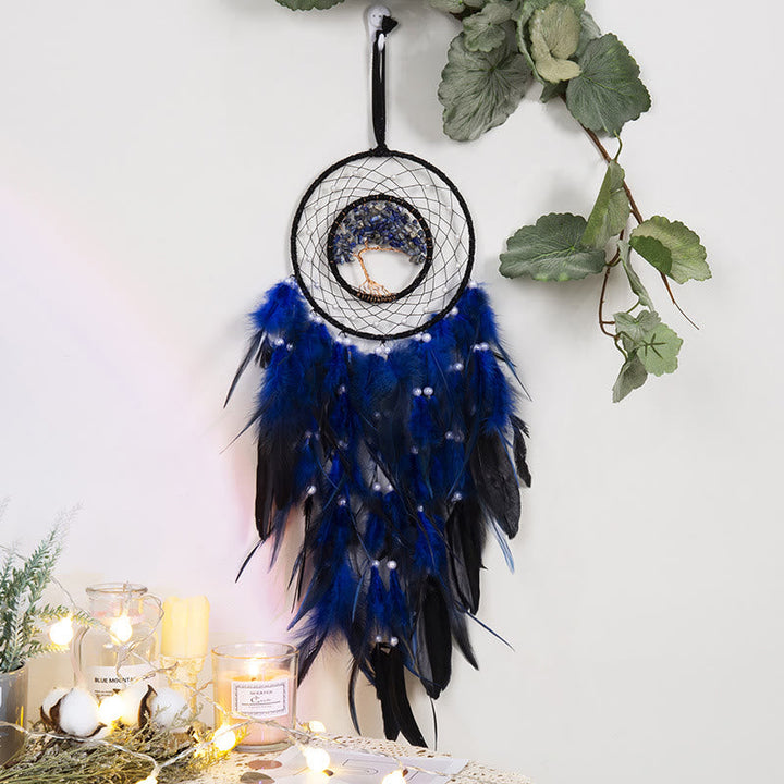 BowLift | Crystal Tree of Life Feather Glow Dreamcatcher