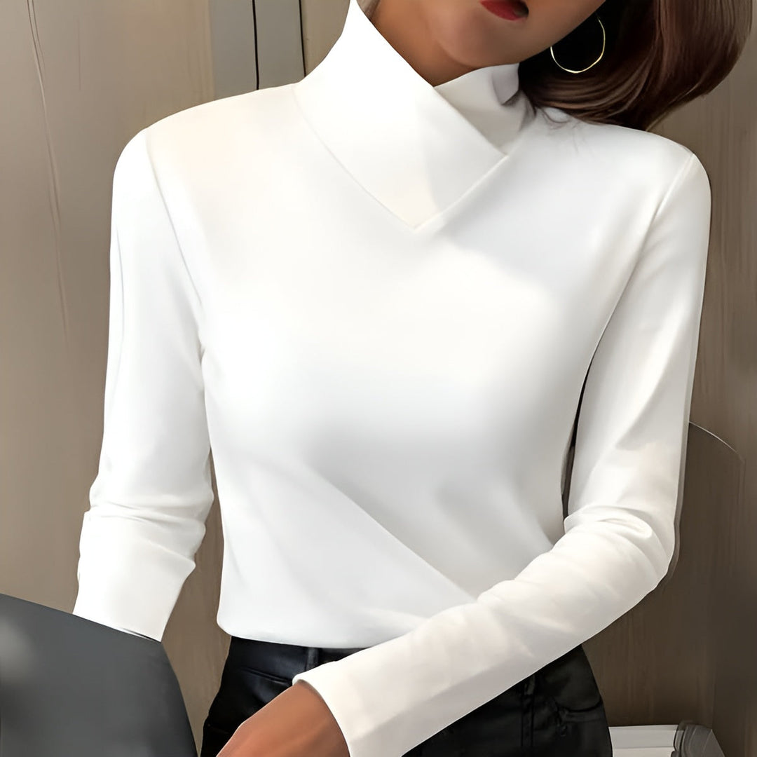 Sherie™ Elegant High-Neck Sweater