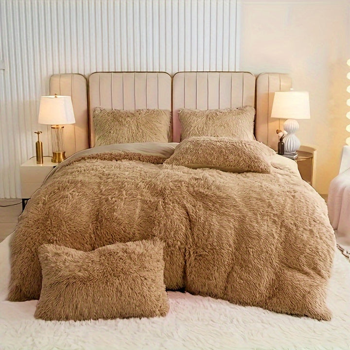 BowLift | Three-Piece Velvet Bedding Set with Velvet Finish