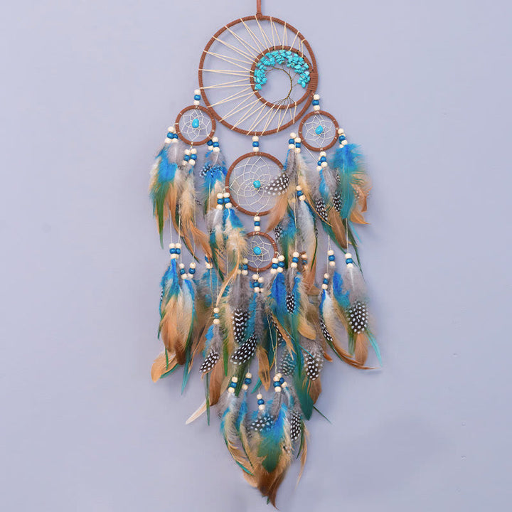 BowLift | Turquoise Tree of Life Feather Dreamcatcher