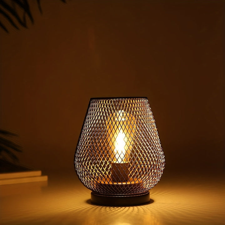 BowLift | RusticMesh Table Lamp Set – Industrial Style and Atmospheric Lighting