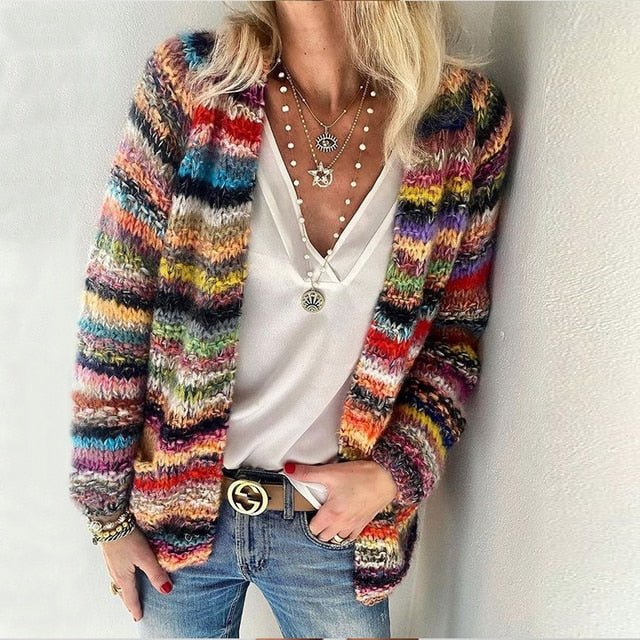 Catherine | Cozy Multicolor Cardigan