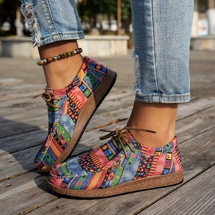 ADELINE – VIBRANT PATCHWORK COMFORT SNEAKERS
