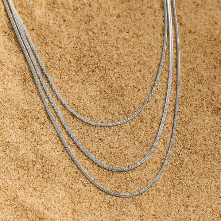 Amalfi Necklace – 18k Gold or Silver Plated Multilayer