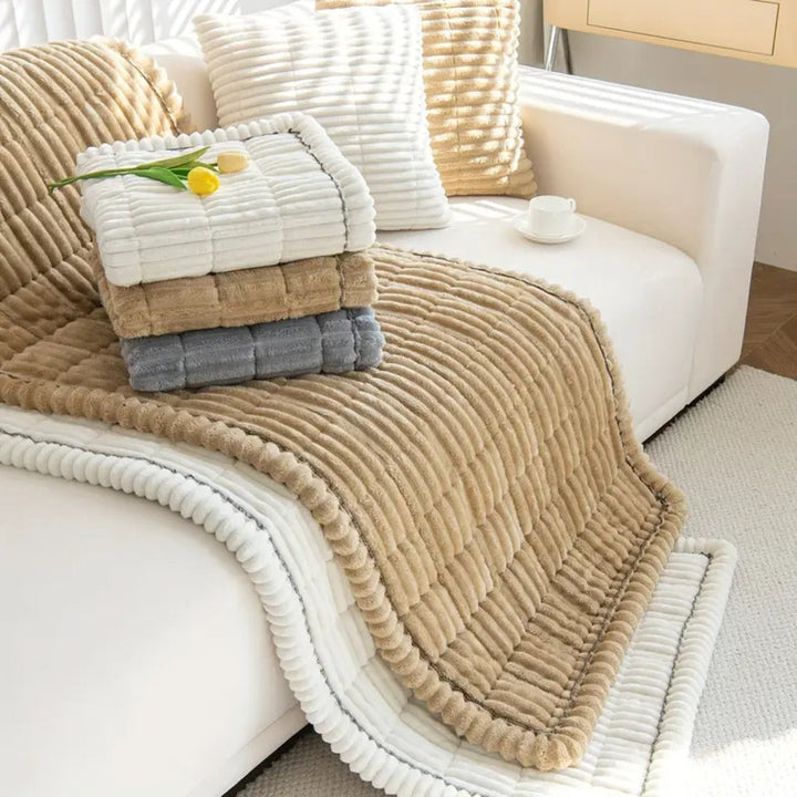 BowLift | Flannel Sofa Cover Quilted Design
