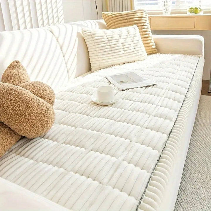 BowLift | Flannel Sofa Cover Quilted Design