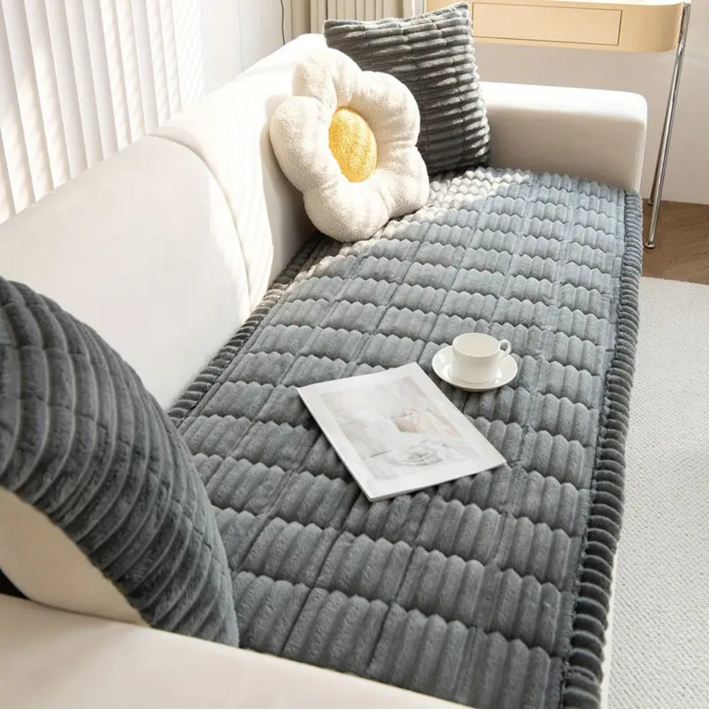 BowLift | Flannel Sofa Cover Quilted Design