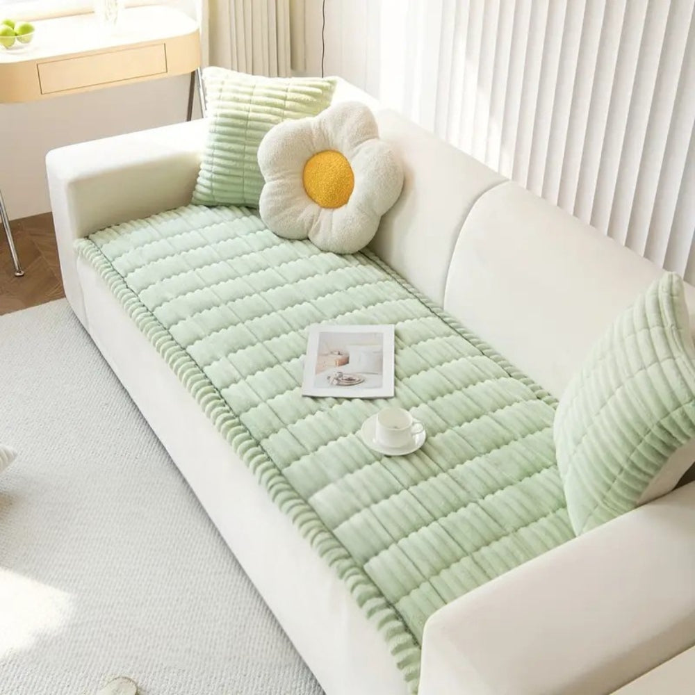BowLift | Flannel Sofa Cover Quilted Design