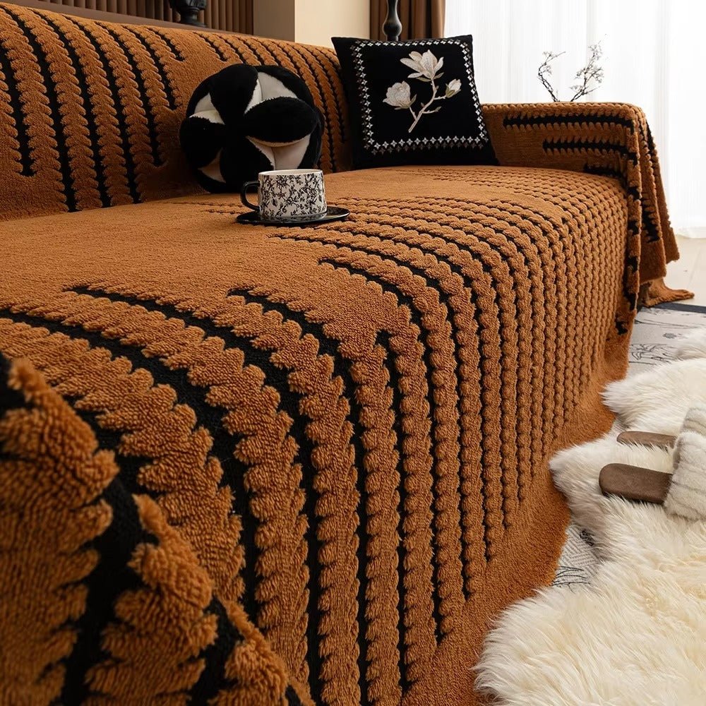 BowLift | CouchGuard – Plush sofa cover with non-slip backing