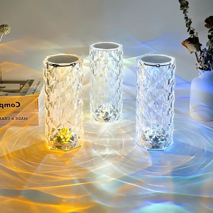BowLift | Crystal Table Lamp with Touch Control - Aurora