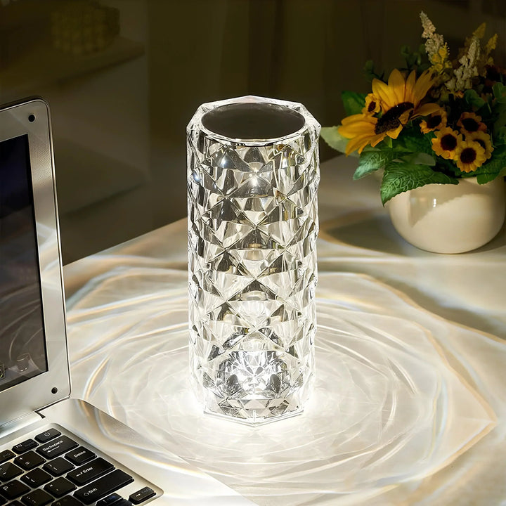 BowLift | Crystal Table Lamp with Touch Control - Aurora