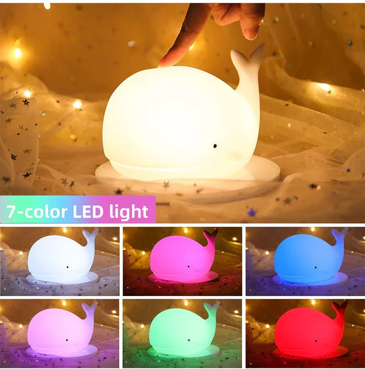 BowLift | Cute Whale Night Light with Colour Change - GlowWhale