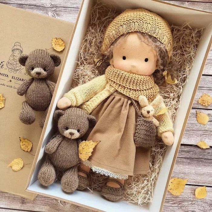 Azura Poppi | Handcrafted Waldorf Cuddle Doll | Soft, Organic & Non-Toxic