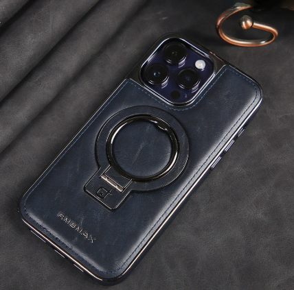 Azura | Luxury Leather Invisible Stand iPhone Case