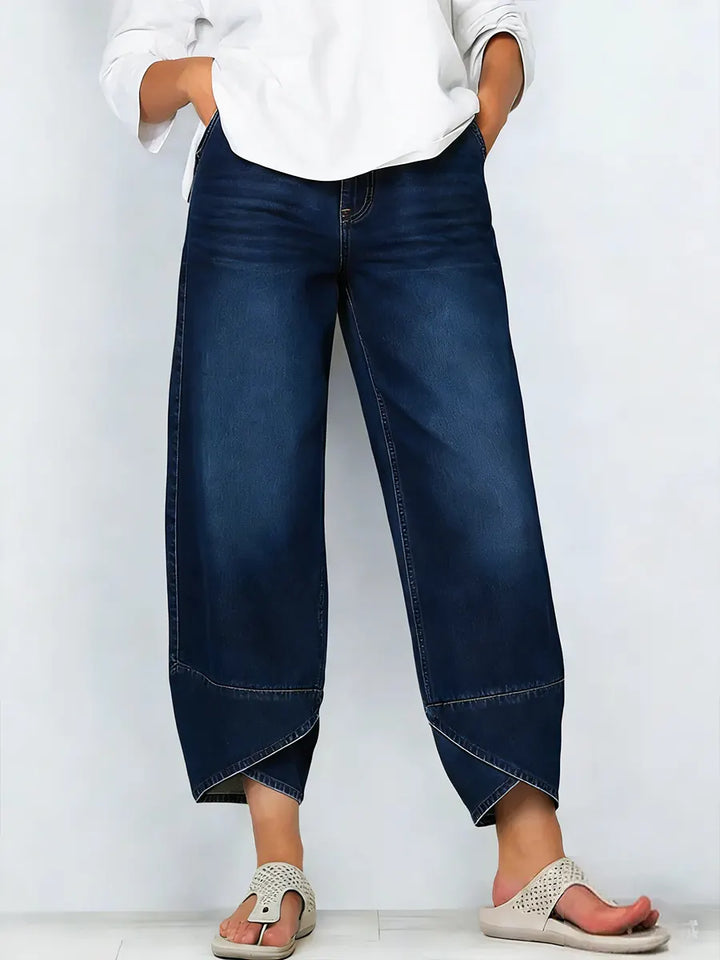 HARPER – MODERN PANTS WITH CROSSHEM DETAIL