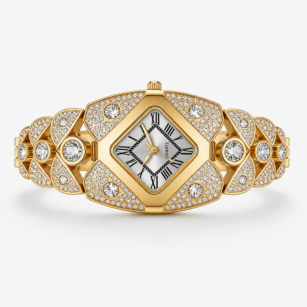 Lastfive – Rhombus Crystal Dial Link Bracelet Watch