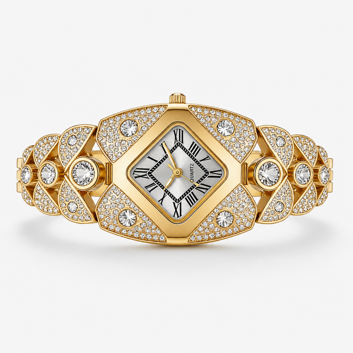 Lastfive – Rhombus Crystal Dial Link Bracelet Watch