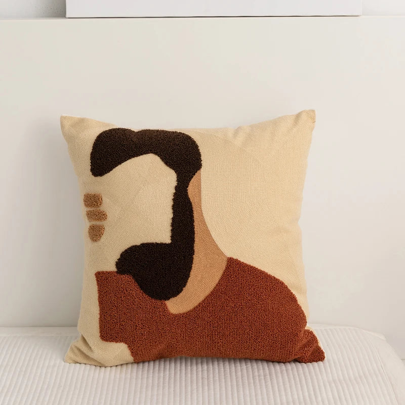 BowLift | Cozy Abstract Embroidery Cushion Covers