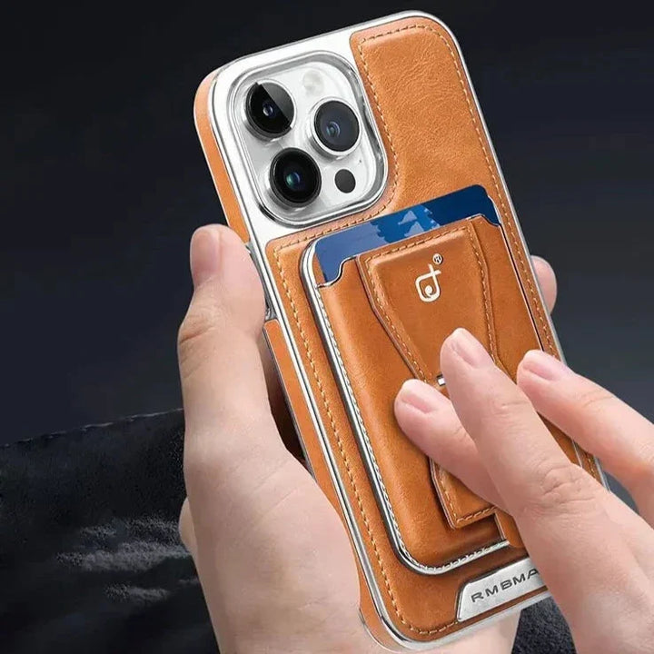 Azura | Lux Hold Leather Wallet Stand iPhone Case