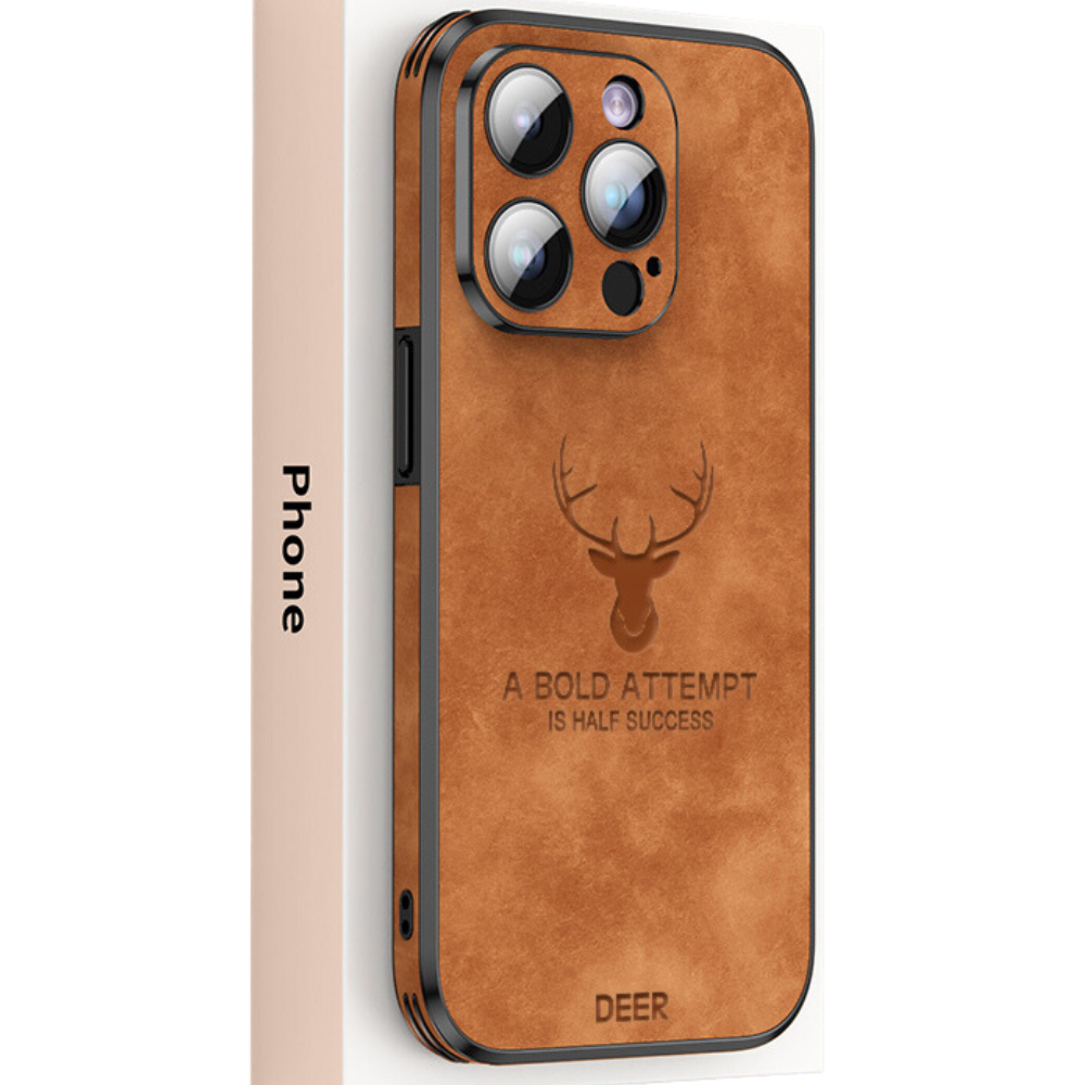 Azura | Deer - Luxury Leather iPhone Case with Stylish Design and Shockproof Protection