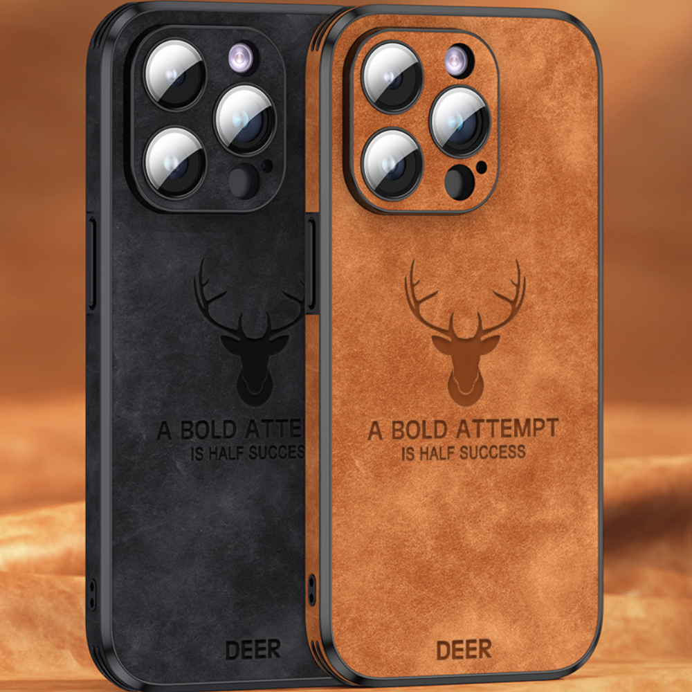 Azura | Deer - Luxury Leather iPhone Case with Stylish Design and Shockproof Protection