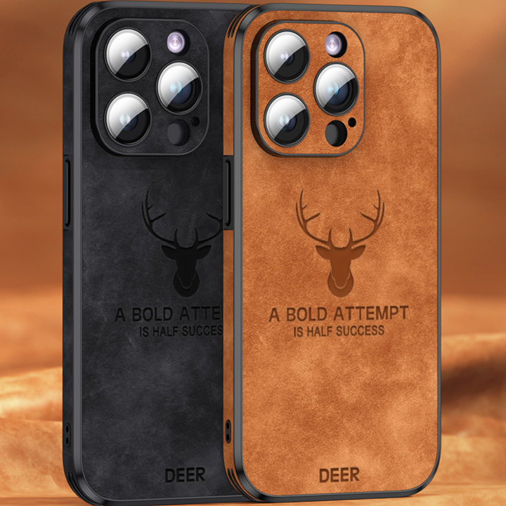 Azura | Deer - Luxury Leather iPhone Case with Stylish Design and Shockproof Protection