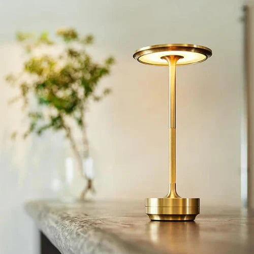 BowLift | Table lamp gold metal wireless LED light