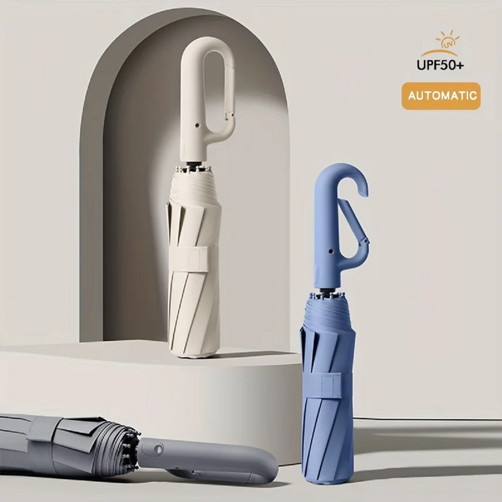 Azura | Wind-Resistant Automatic Folding Umbrella with Large Buckle Handle – Compact & Durable