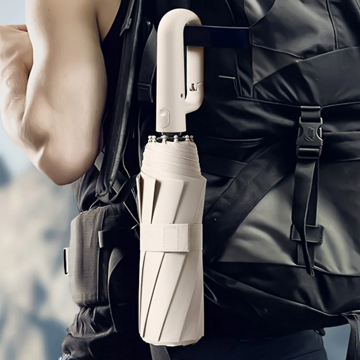 Azura | Wind-Resistant Automatic Folding Umbrella with Large Buckle Handle – Compact & Durable