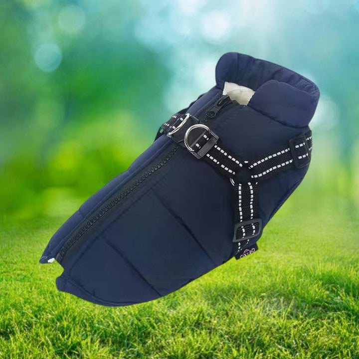 Azura | Waterproof Dog Jacket for Winter with Reflective Built-In Harness