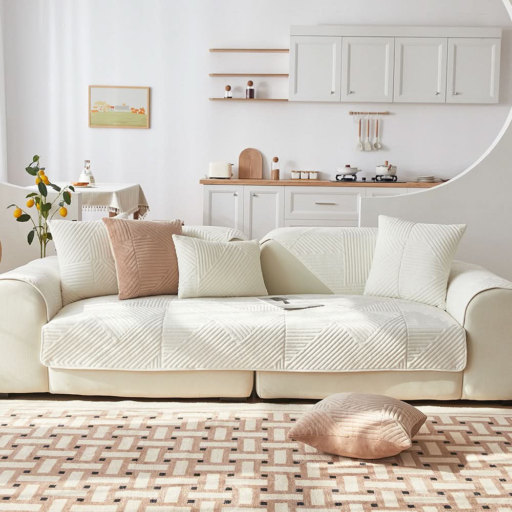 BowLift | PlushGrip – Non-slip plush sofa cover