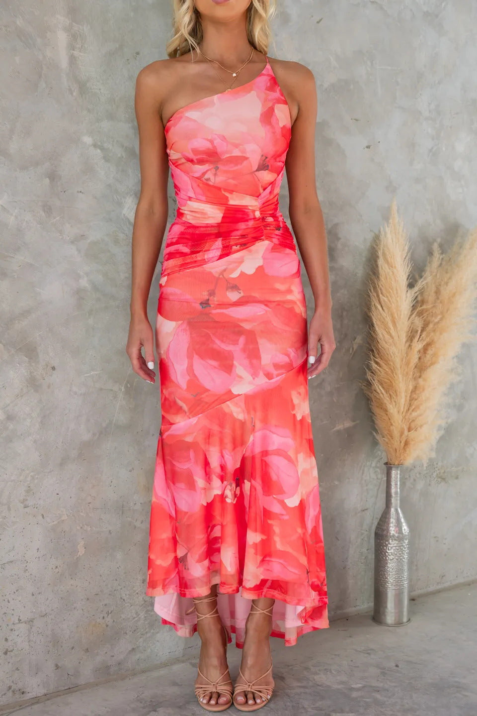 Xanthe - Pleated Summer Maxi Dress
