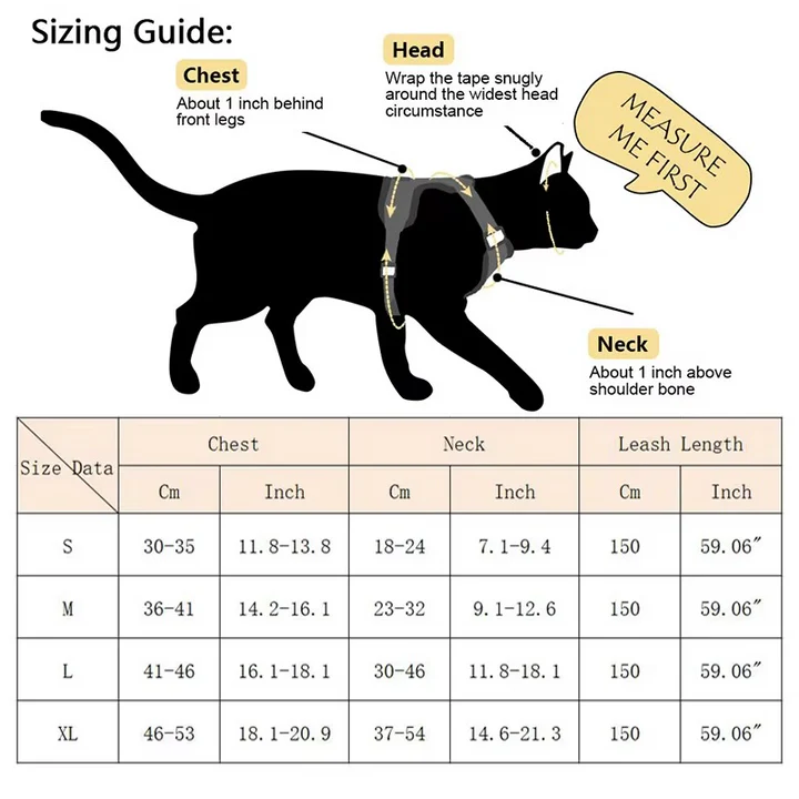 Azura | Reflective Cat Harness and Leash Set