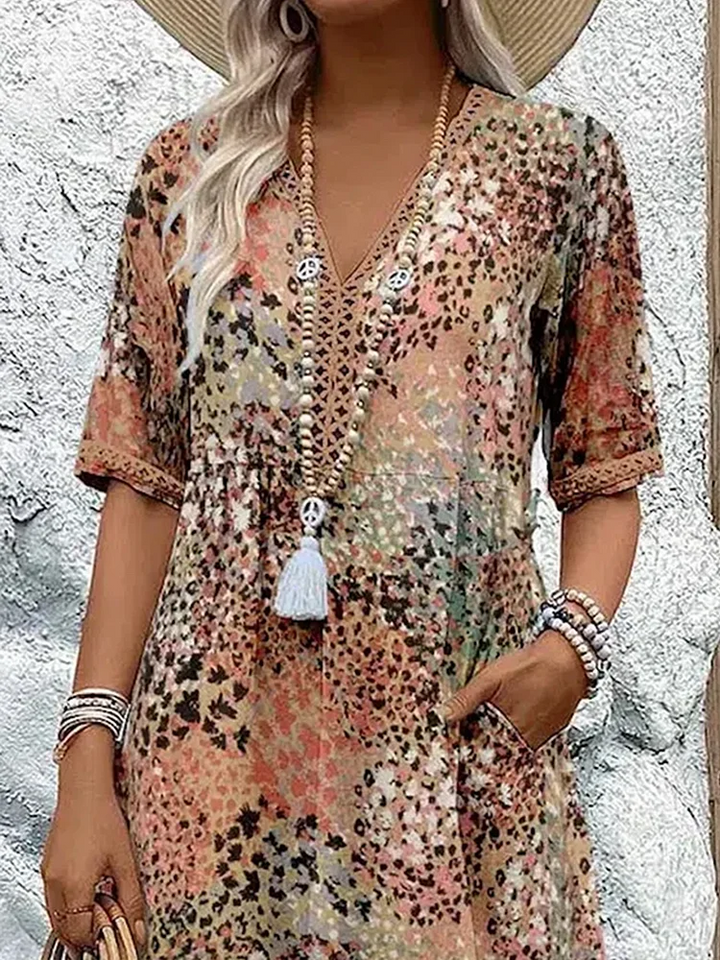 Andrea - Vibrant Midi Dress