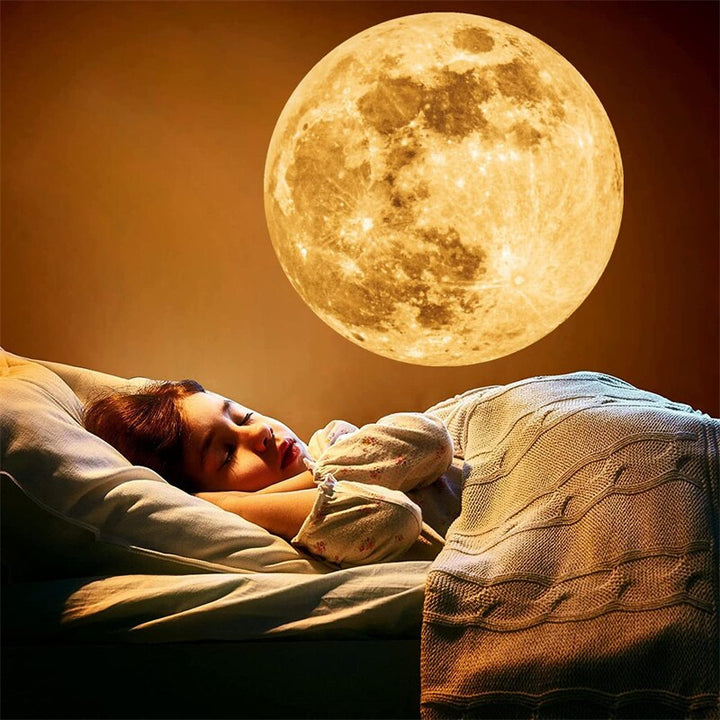 BowLift | Earth & Moon Projector Lamp | LED Night Light | Cosmic Ambiance with Multiple Modes