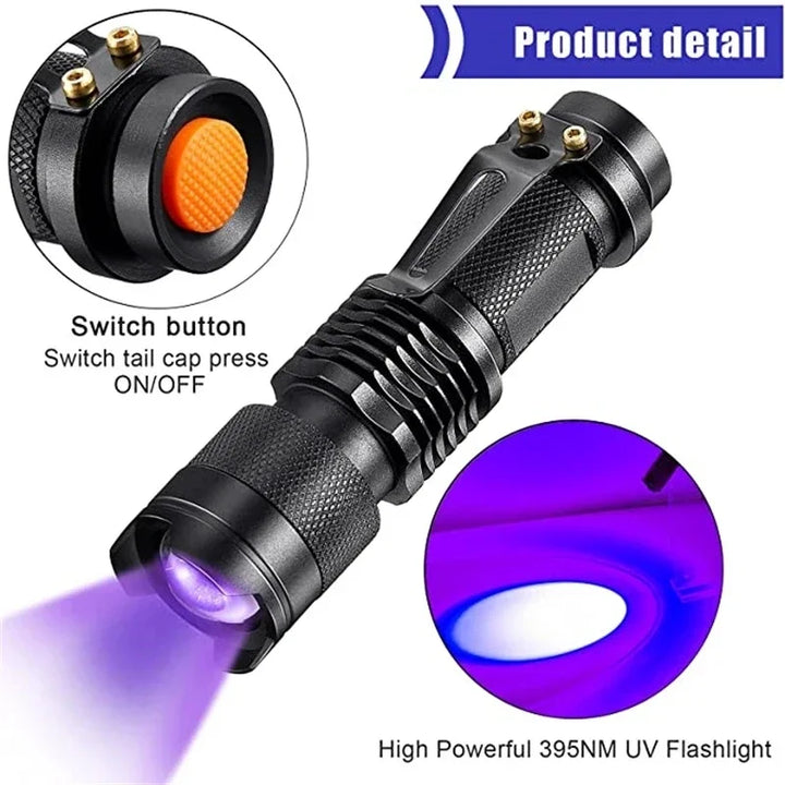 Azura | LED UV Flashlight - Ultraviolet Inspection Lamp for Pet Urine and Stain Detection