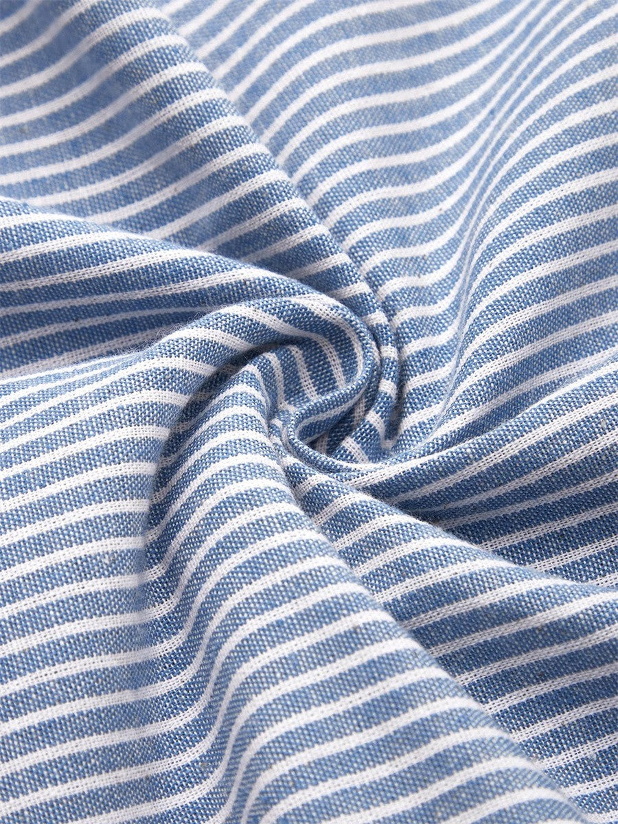 Summer Striped Dress - Flowing and Elegant Cut