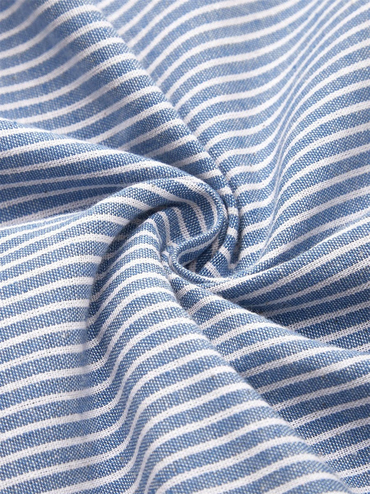 Summer Striped Dress - Flowing and Elegant Cut