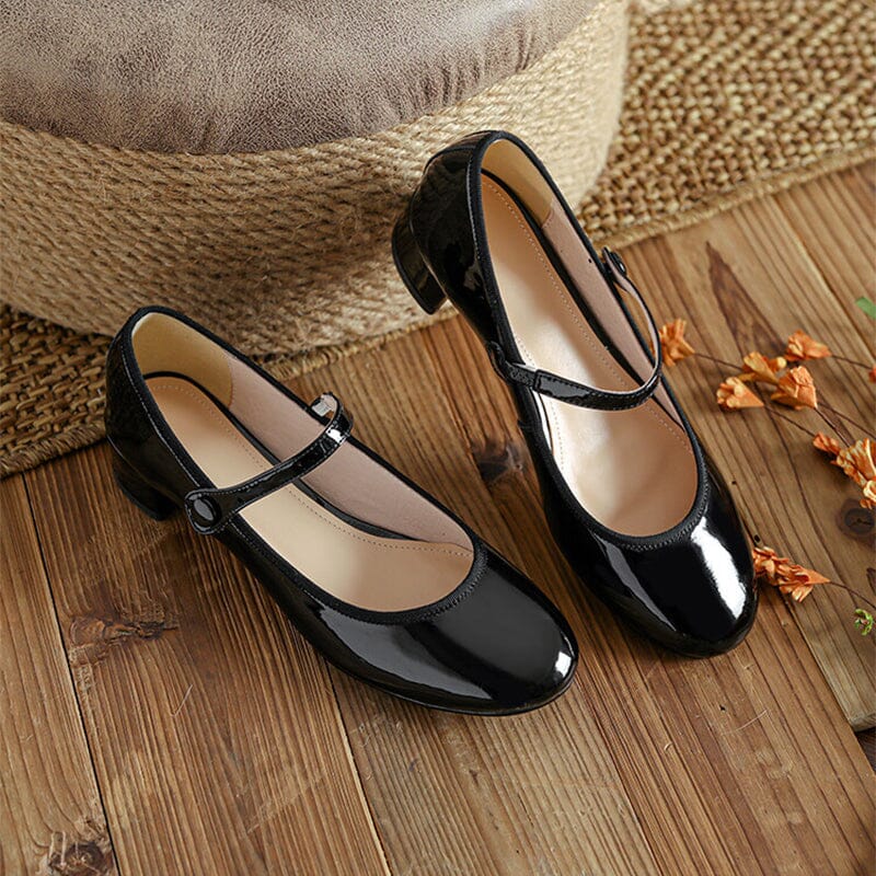 Freya - Vintage Cow Leather Ballet Shoes