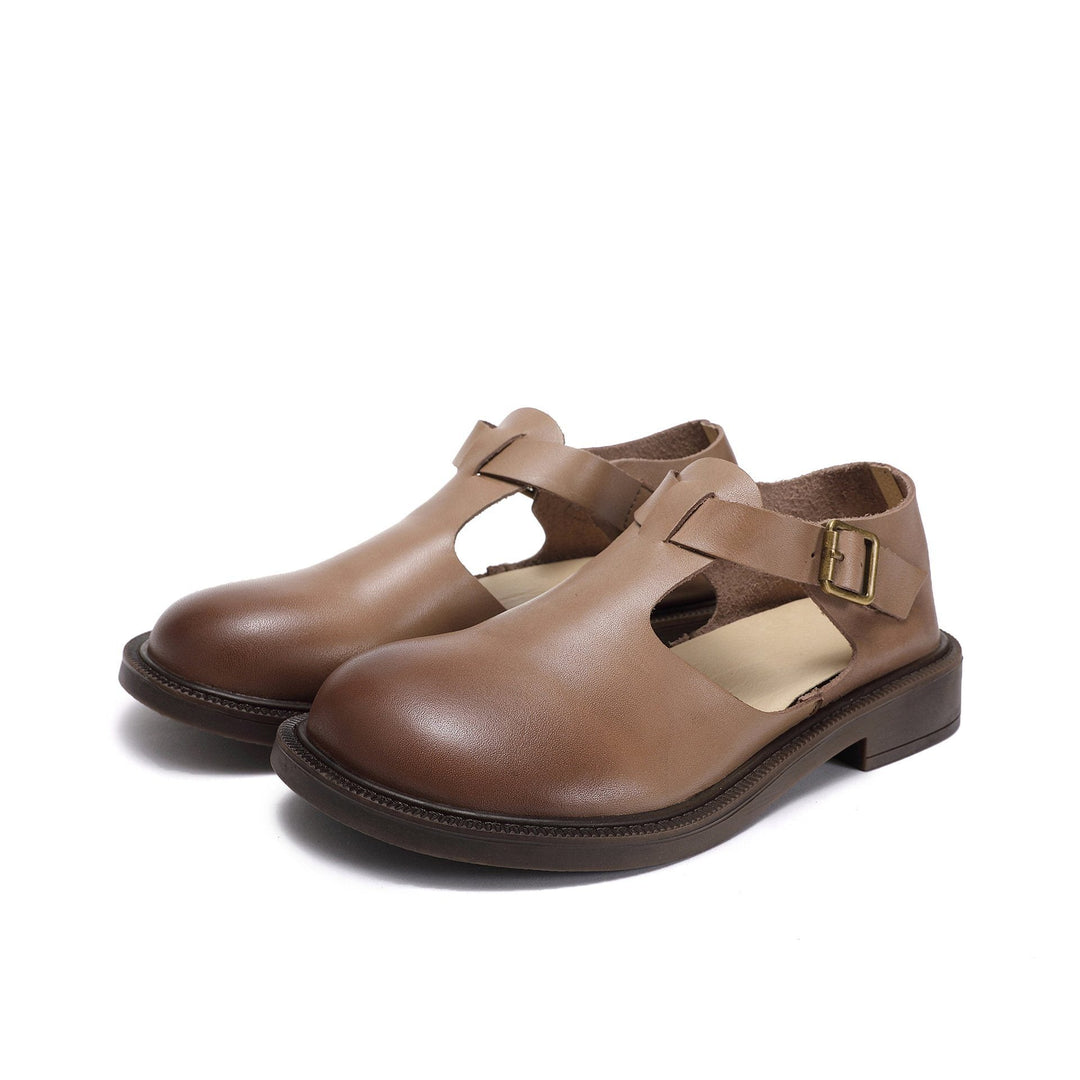 Calla - Timeless Rounded Toe Mary Jane Shoes