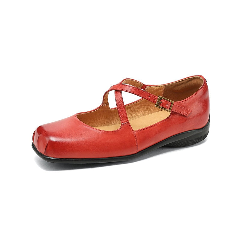 Isabeau - Comfortable Soft Bottom Mary Jane Shoes