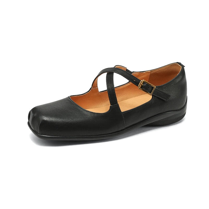 Edith™| Leather Mary Janes