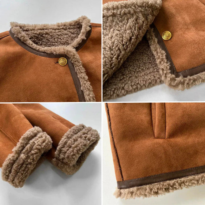 SOPHIA – COZY FAUX SHEARLING TRIM JACKET