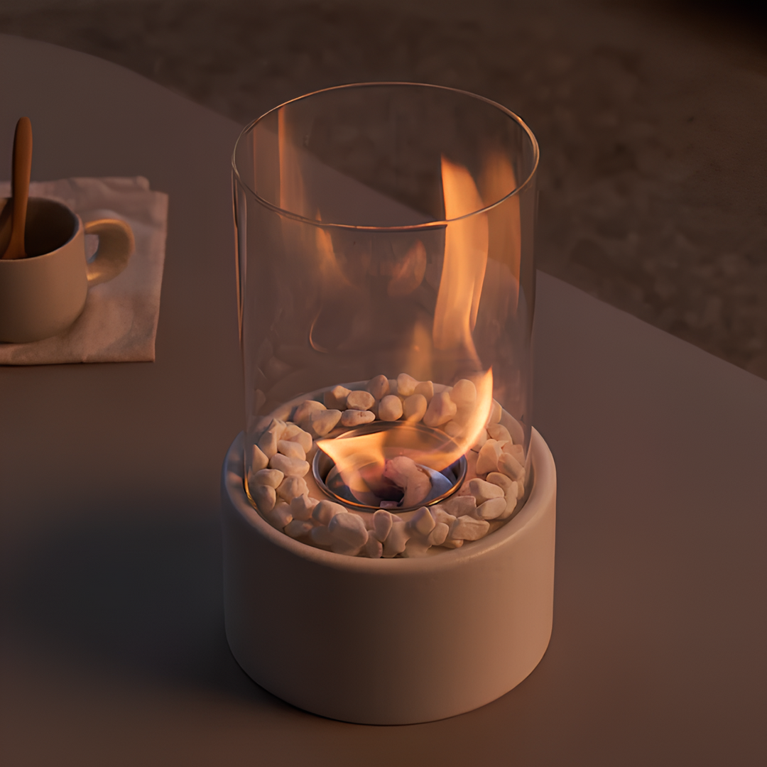 BowLift | Table Lamp Glass Oil Flame Burner