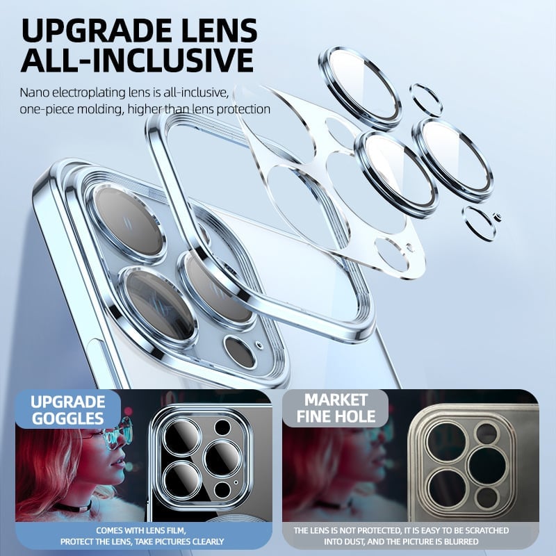 Azura | Clean Lens iPhone Case With Camera Protector