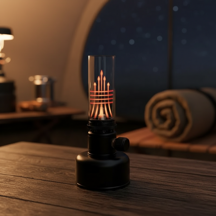 BowLift | Mini Gas Flame Torch Table Lamp
