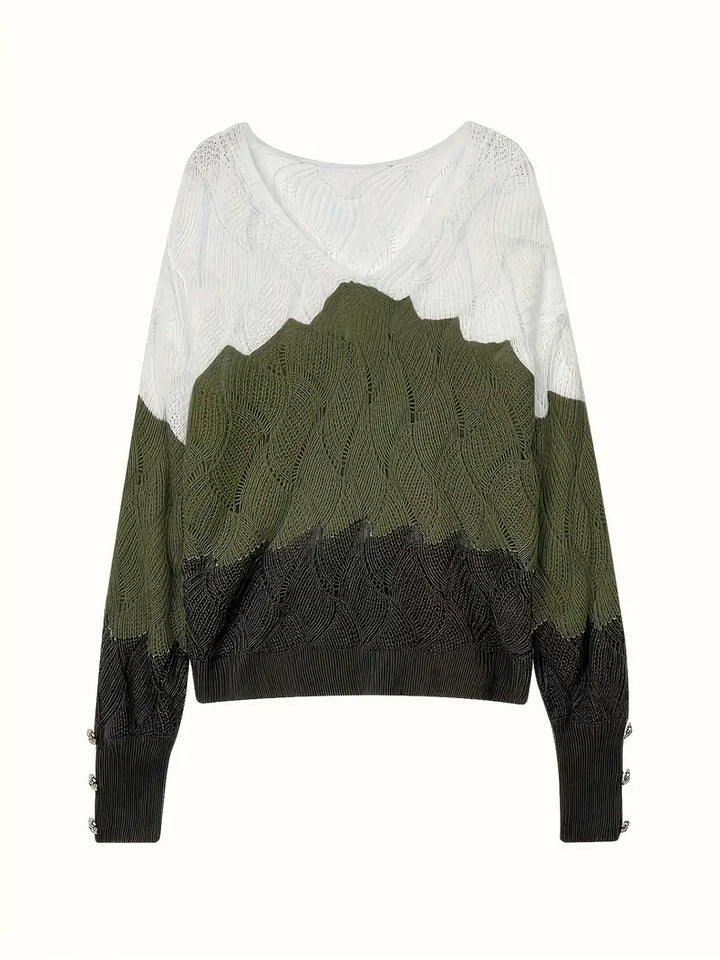 EMMA – COZY CHIC WAVE KNIT SWEATER