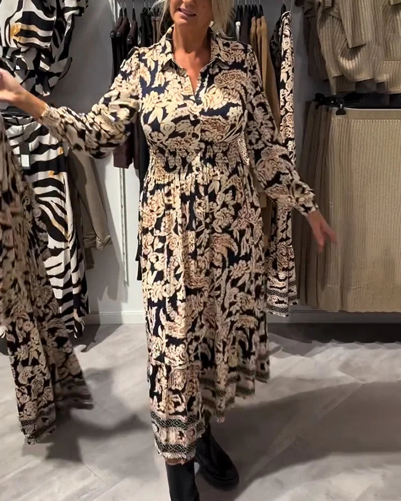 Merle - Fashionable Patterned Dress